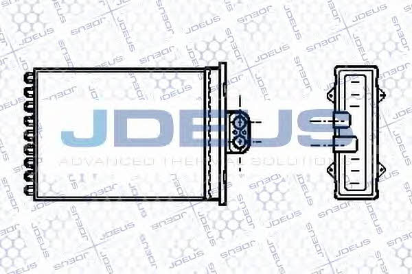 J. Deus 220M27 Heat exchanger, interior heating 220M27