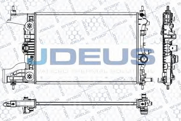 J. Deus RA0201080 Radiator, engine cooling RA0201080