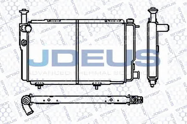 J. Deus RA0210050 Radiator, engine cooling RA0210050