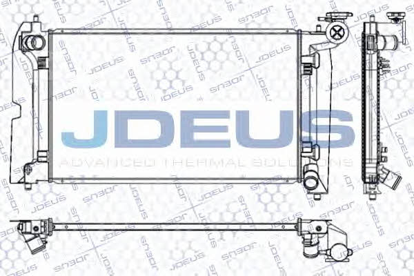 J. Deus RA0280090 Radiator, engine cooling RA0280090