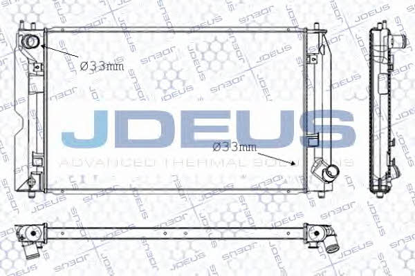 J. Deus RA0280190 Radiator, engine cooling RA0280190