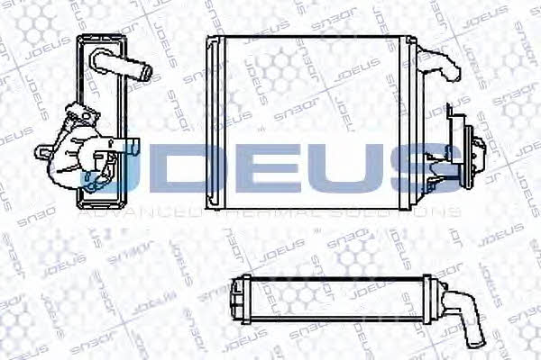 J. Deus RA2110590 Heat exchanger, interior heating RA2110590