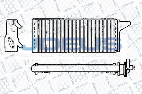 J. Deus RA2140010 Heat exchanger, interior heating RA2140010