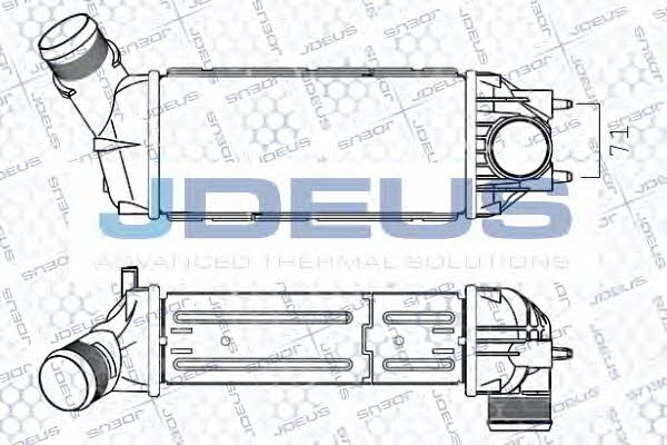 J. Deus 821M09A Intercooler, charger 821M09A