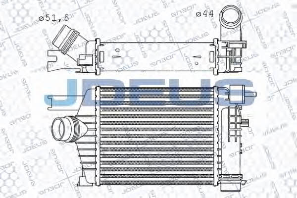 J. Deus 823M95A Intercooler, charger 823M95A