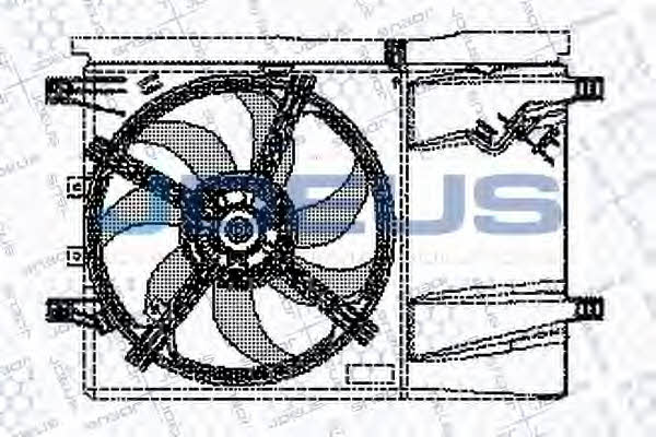J. Deus EV11M670 Hub, engine cooling fan wheel EV11M670