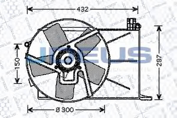 J. Deus EV200530 Hub, engine cooling fan wheel EV200530