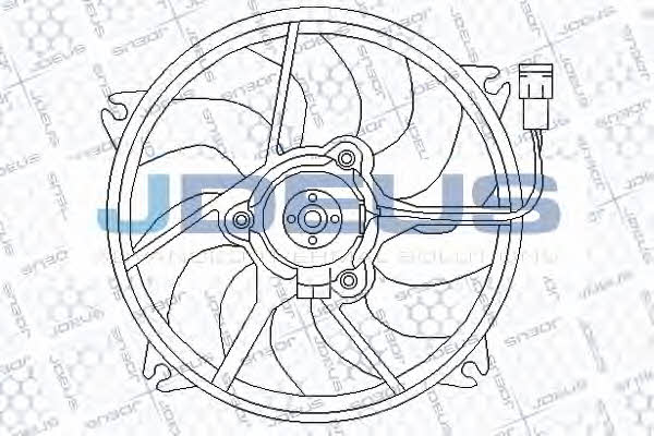 J. Deus EV210380 Hub, engine cooling fan wheel EV210380