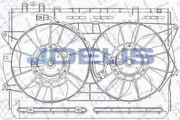 J. Deus EV5280110 Hub, engine cooling fan wheel EV5280110