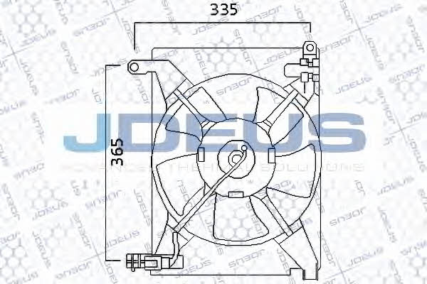 J. Deus EV56M101 Hub, engine cooling fan wheel EV56M101