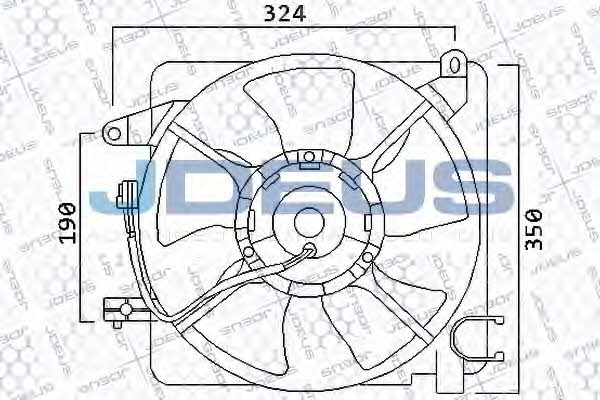 J. Deus EV56M110 Hub, engine cooling fan wheel EV56M110
