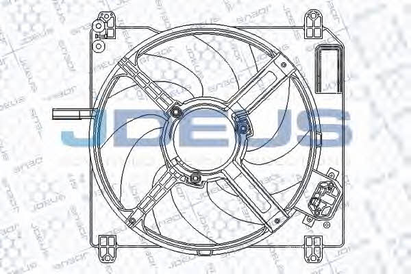 J. Deus EV817000 Hub, engine cooling fan wheel EV817000