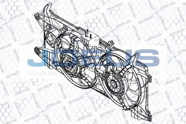 J. Deus EV847500 Hub, engine cooling fan wheel EV847500