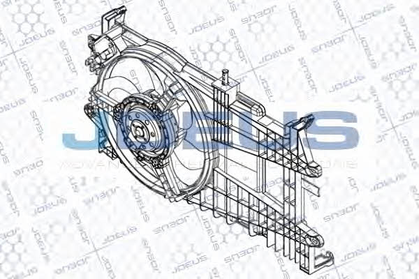 J. Deus EV848700 Hub, engine cooling fan wheel EV848700