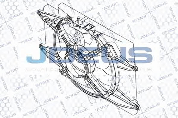 J. Deus EV851110 Hub, engine cooling fan wheel EV851110
