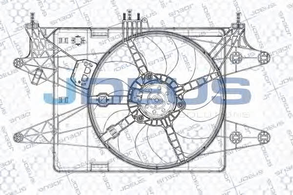 J. Deus EV874910 Hub, engine cooling fan wheel EV874910