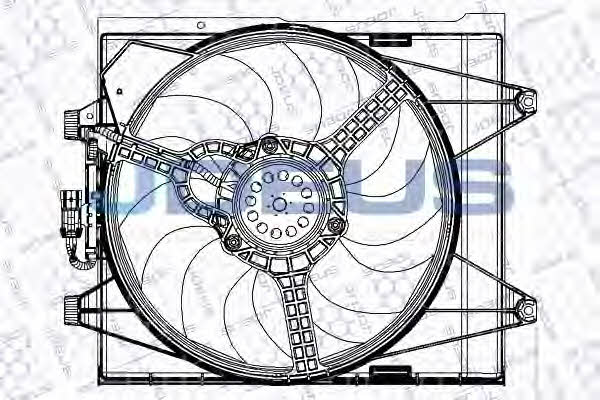 J. Deus EV878310 Hub, engine cooling fan wheel EV878310
