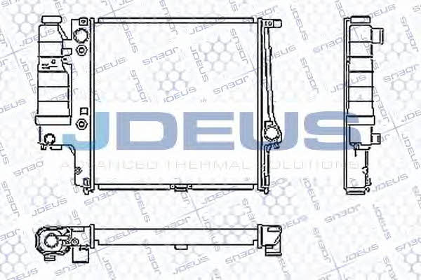 J. Deus RA0050480 Radiator, engine cooling RA0050480