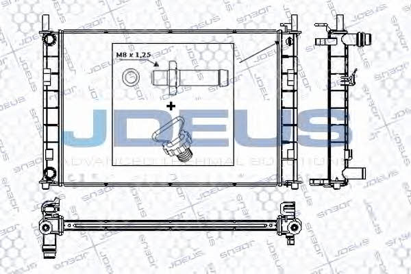 J. Deus RA0121080 Radiator, engine cooling RA0121080
