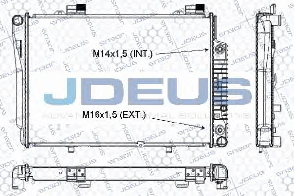 J. Deus RA0170350 Radiator, engine cooling RA0170350