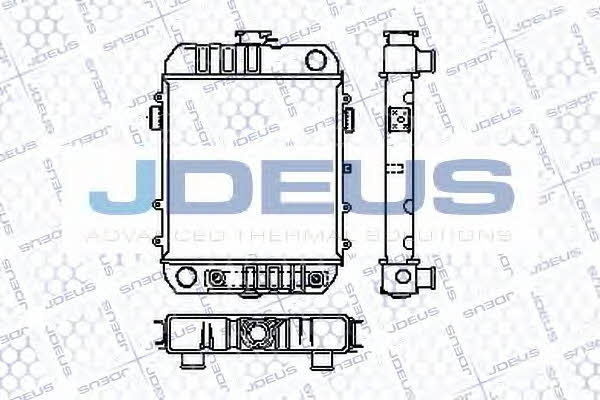 J. Deus RA0200280 Radiator, engine cooling RA0200280