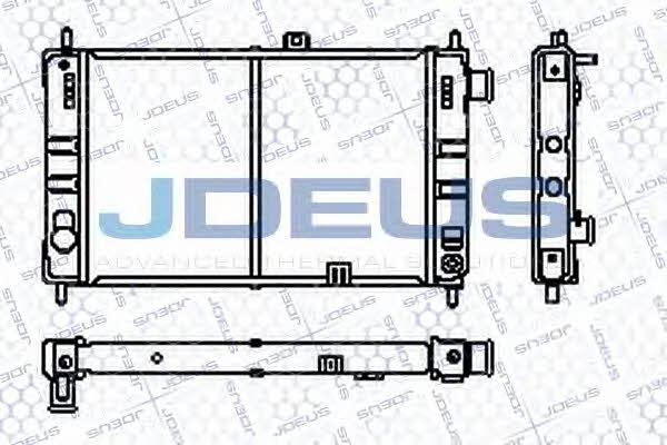 J. Deus RA0200380 Radiator, engine cooling RA0200380