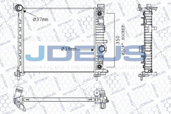 J. Deus 020M82 Radiator, engine cooling 020M82