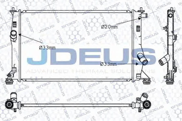 J. Deus 016M38 Radiator, engine cooling 016M38