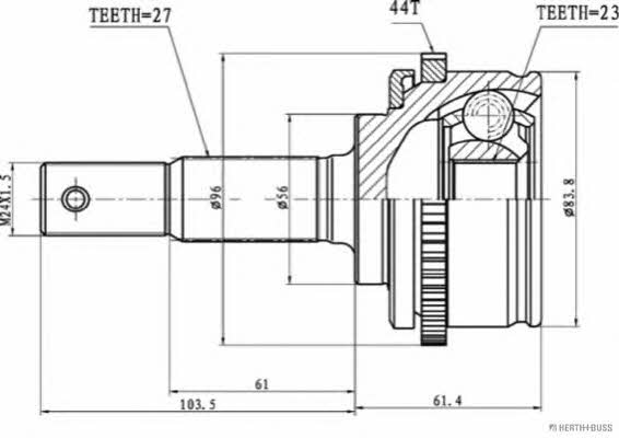 Jakoparts J2821105 CV joint J2821105