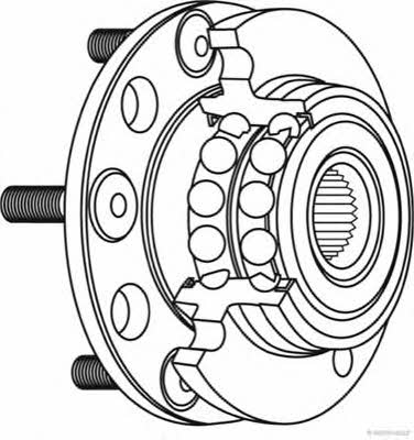 Jakoparts J4700915 Wheel hub with front bearing J4700915