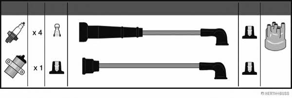 Jakoparts J5381001 Ignition cable kit J5381001