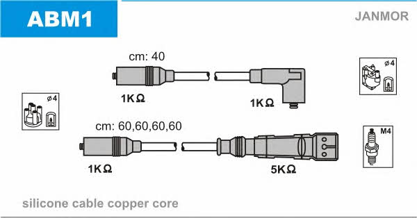 Janmor ABM1 Ignition cable kit ABM1