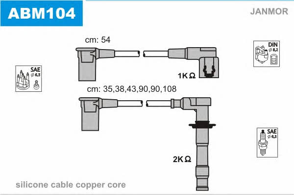 Janmor ABM104 Ignition cable kit ABM104
