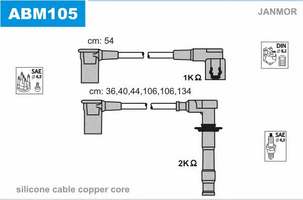 Janmor ABM105 Ignition cable kit ABM105