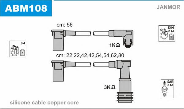 Janmor ABM108 Ignition cable kit ABM108