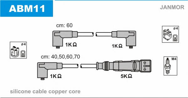 Janmor ABM11 Ignition cable kit ABM11