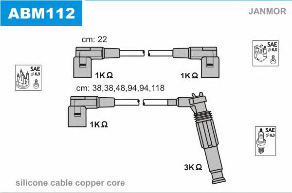 Janmor ABM112 Ignition cable kit ABM112