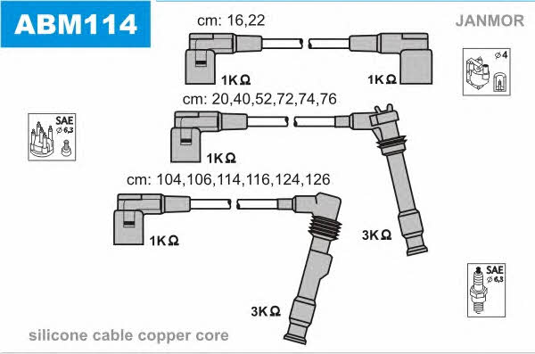 Janmor ABM114 Ignition cable kit ABM114