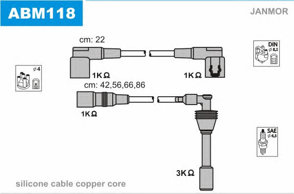 Janmor ABM118 Ignition cable kit ABM118