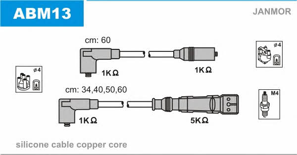 Janmor ABM13 Ignition cable kit ABM13