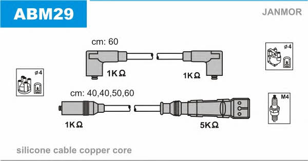 Janmor ABM29 Ignition cable kit ABM29