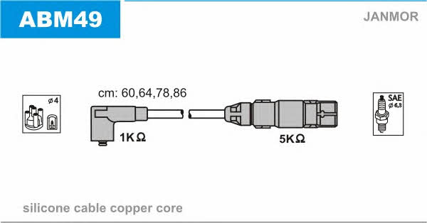 Janmor ABM49 Ignition cable kit ABM49