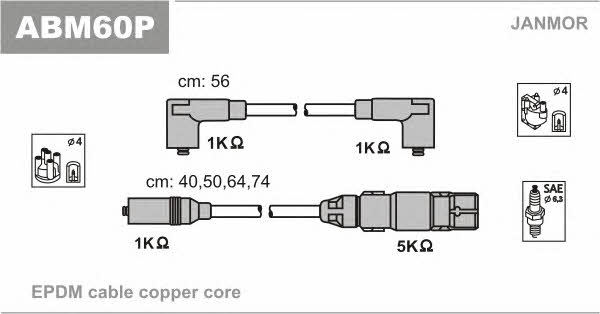 Janmor ABM60P Ignition cable kit ABM60P