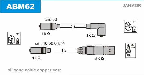 Janmor ABM62 Ignition cable kit ABM62