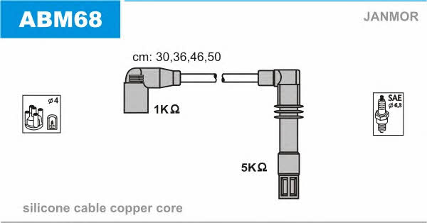 Janmor ABM68 Ignition cable kit ABM68