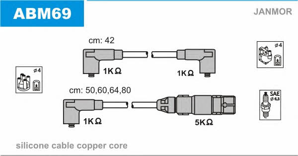 Janmor ABM69 Ignition cable kit ABM69