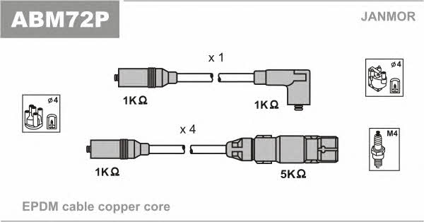 Janmor ABM72P Ignition cable kit ABM72P
