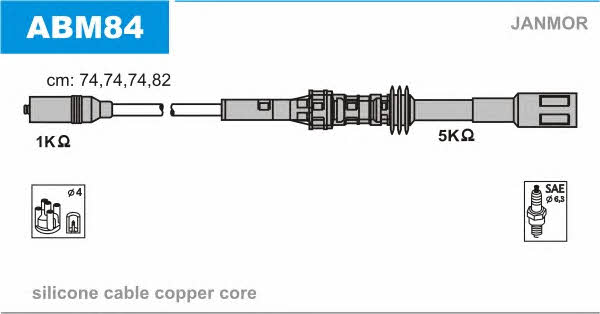 Janmor ABM84 Ignition cable kit ABM84