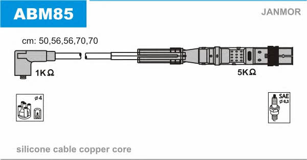 Janmor ABM85 Ignition cable kit ABM85