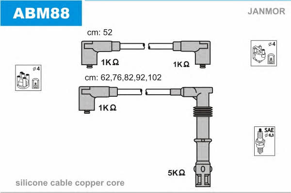 Janmor ABM88 Ignition cable kit ABM88